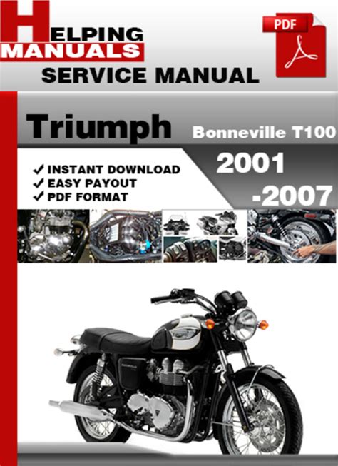 Triumph Bonneville T100 2000 2007 Online Service Manual