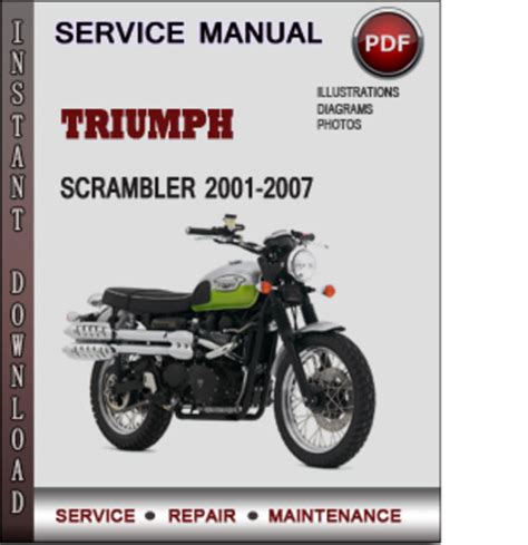 Triumph Scrambler 2001 2007 Service Manual Download