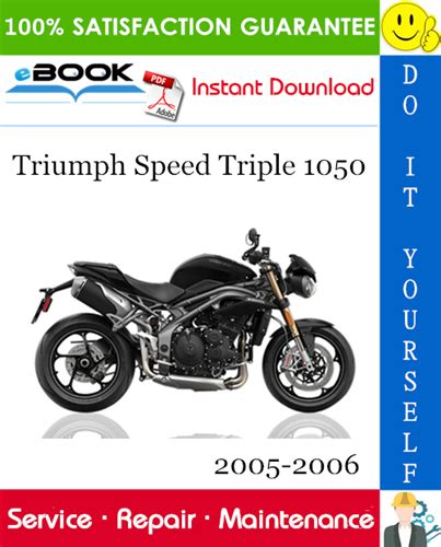 Triumph Speed Triple 1050 Service Repair Manual 2005 2006 Download