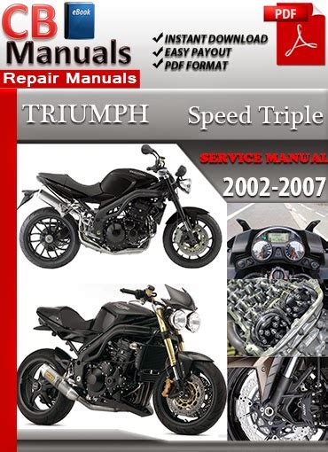 Triumph Speed Triple 2002 2008 Repair Service Manual Pdf