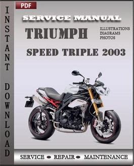 Triumph Speed Triple 2003 Service Repair Manual Download