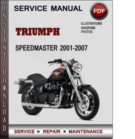 Triumph Speedmaster 2001 2007 Factory Service Repair Manual Download Pdf