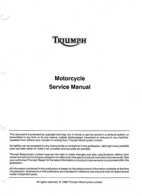 Triumph Tiger 1993 2001 Service Repair Manual