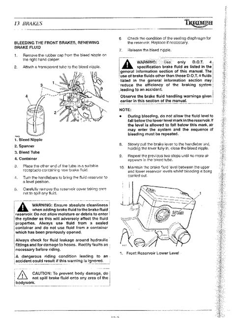 Triumph Tiger 955i Service Manual English