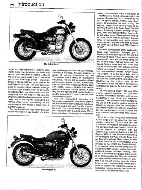 Triumph Trident 750 900 Service Repair Pdf Manual Download 1991 1998