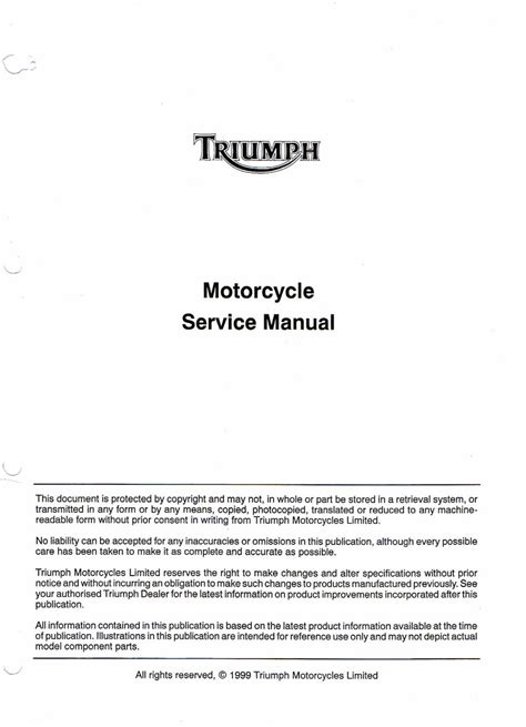 Triumph Trophy 900 1200 Service Repair Workshop Manual 1991 2004