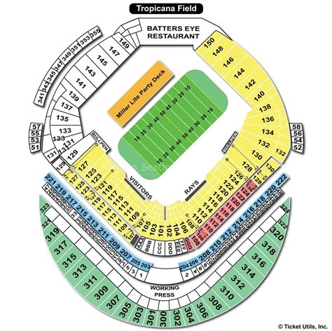 Tropicana Stadium Seating Chart