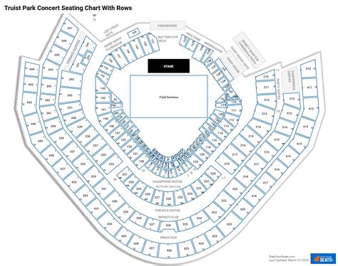 Truist Park Seating Chart With Rows