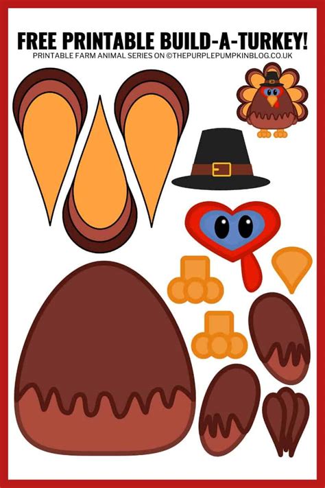 Turkey Printable Pieces