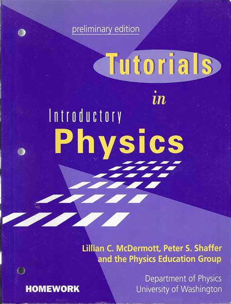 Tutorials In Introductory Physics Solutions Manual Mcdermott