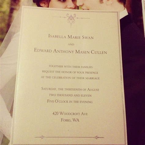 Twilight Wedding Invitation Template