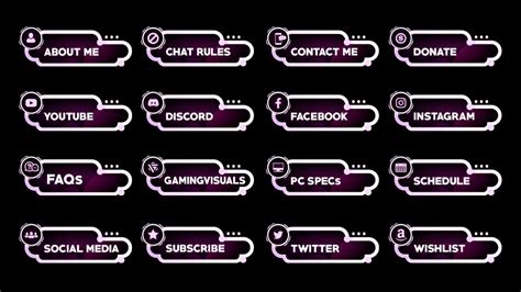 Twitch Panels Template