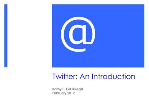Twitter Introduction Template