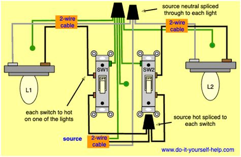 Two Light Switch Wiring Diagram