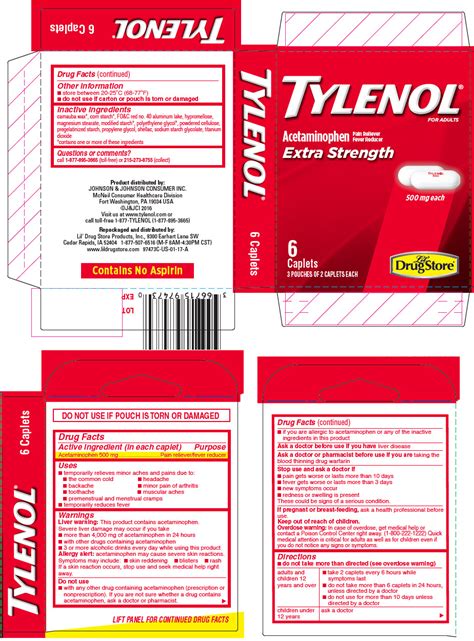 Tylenol Template