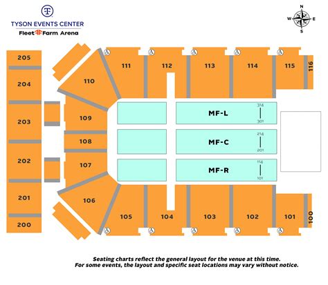 Tyson Center Seating Chart