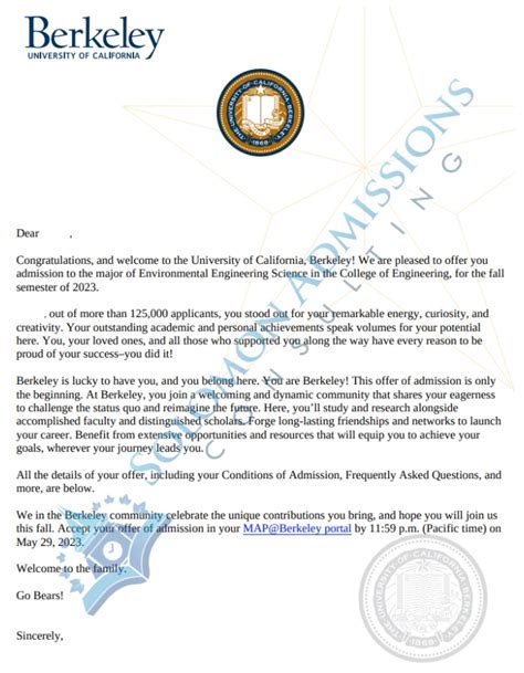 Uc Berkeley Cover Letter Template