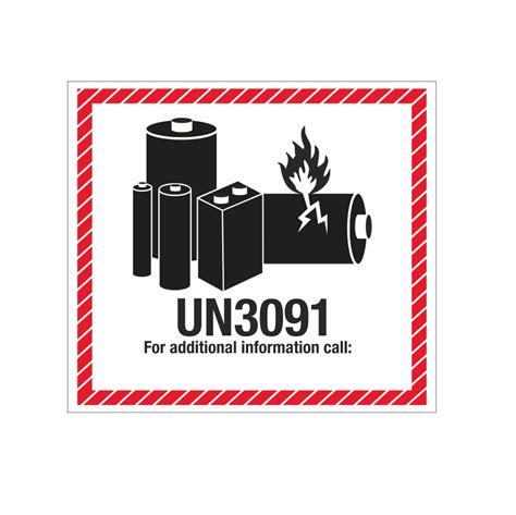 Un3091 Label Printable
