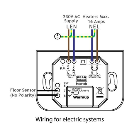 Underfloor Heating Thermostat Wiring Diagram