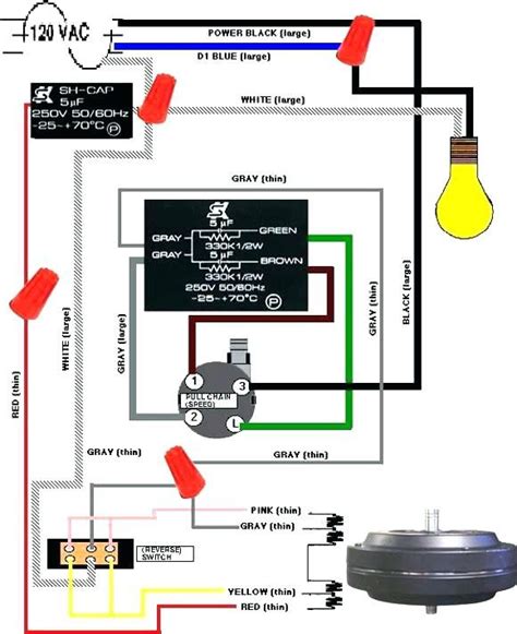 Universal Ceiling Fan Wiring Diagram