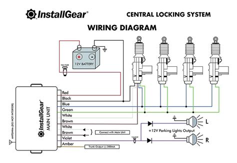 Universal Central Locking Kit Wiring Diagram