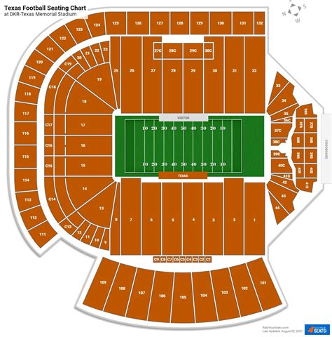 University Of Texas Football Seating Chart