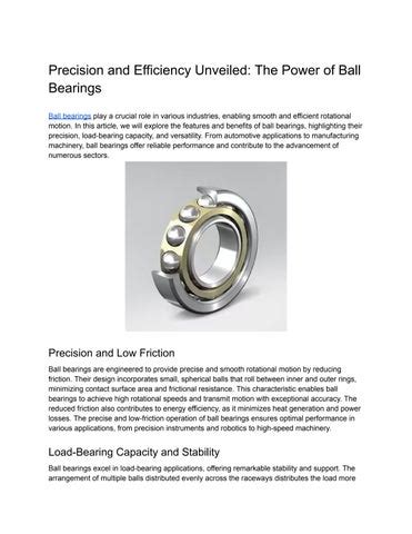 Unleash the Power of Koyo Bearings: Precision, Durability, and Efficiency