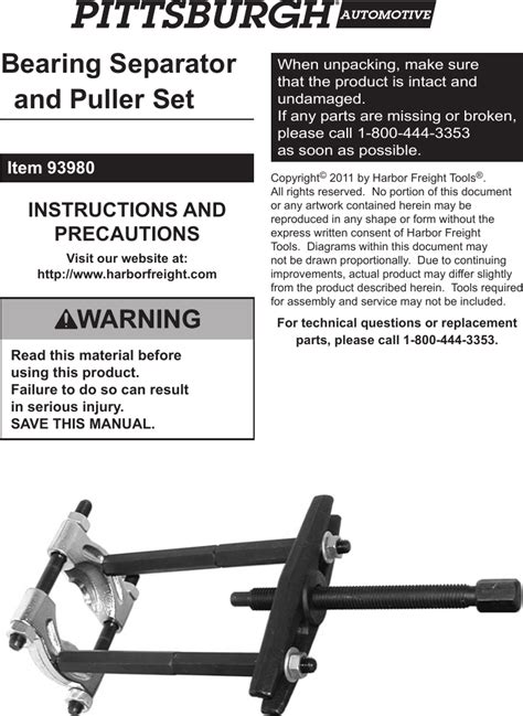Unleash the Power of Precision: Elevate Your Automotive Repairs with Harbor Freight Wheel Bearing Puller