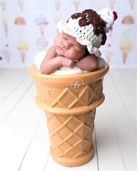 Unveiling the Enchanting World of Ice Cream Cone Baby Photoshoots