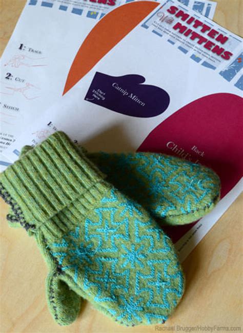 Upcycled Sweater Mittens Free Printable Printable Mitten Pattern