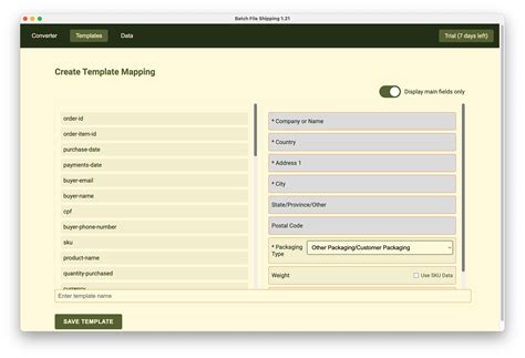 Ups Batch Shipping Template