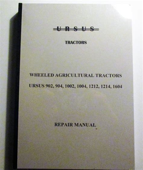 Ursus 902 904 1002 1212 And 1604 Parts Manual