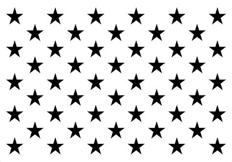 Us Flag Star Template