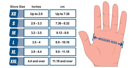 Us Glove Size Chart