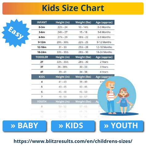 Us Kids Size Chart