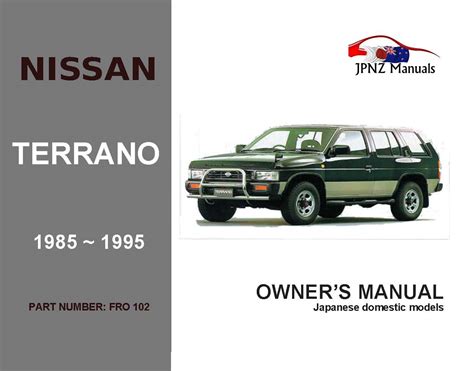 User Manuals Za Nissan Terano 30 V 6