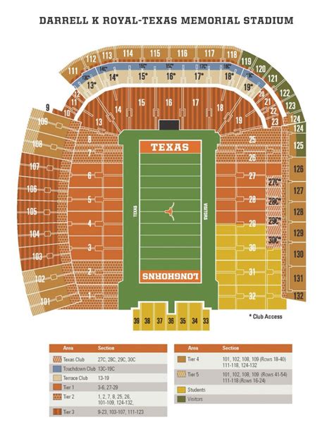 Ut Austin Football Stadium Seating Chart
