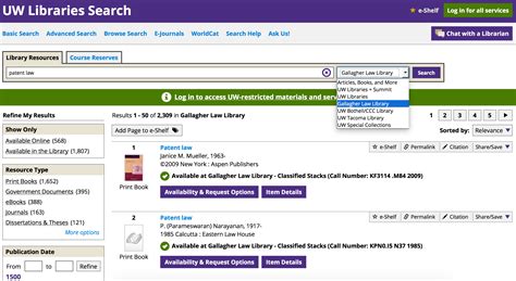 Uw Library Catalog