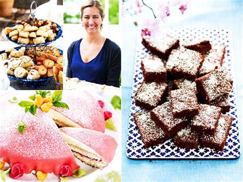 Våra svenska receptsamlingar för att baka kakor av vit choklad