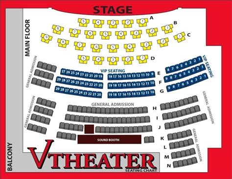 V Theater Vegas Seating Chart