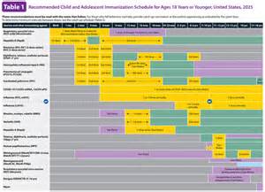Vaccine Schedule Chart