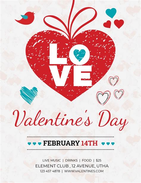 Valentine Flyer Template Free