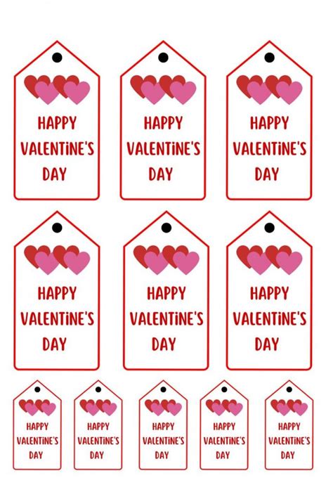 Valentines Day Tags Printable Free