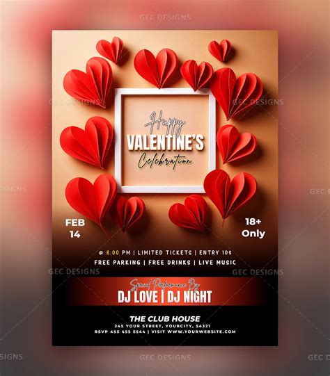 Valentines Flyer Template