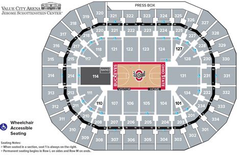 Value City Arena Seating Chart