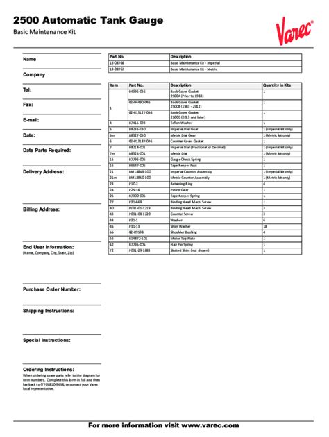 Varec Automatic Tank Gauge 2500 Repair Service Manual Pdf