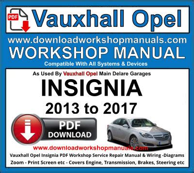 Vauxhall Insignia Service Manual