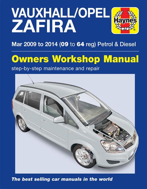 Vauxhall Zafira Haynes Repair Manual 2008