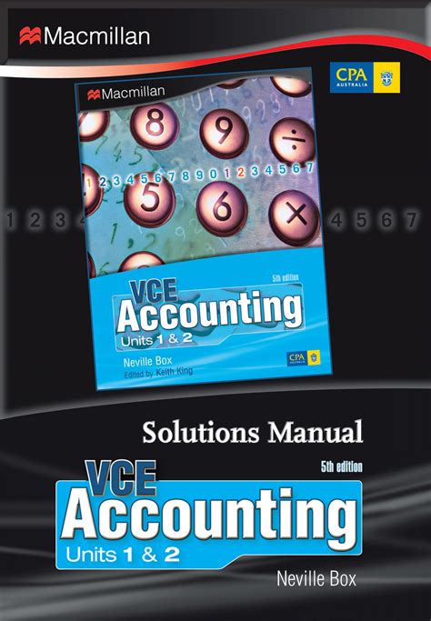 Vce Accounting Units 1 And 2 Solutions Manual