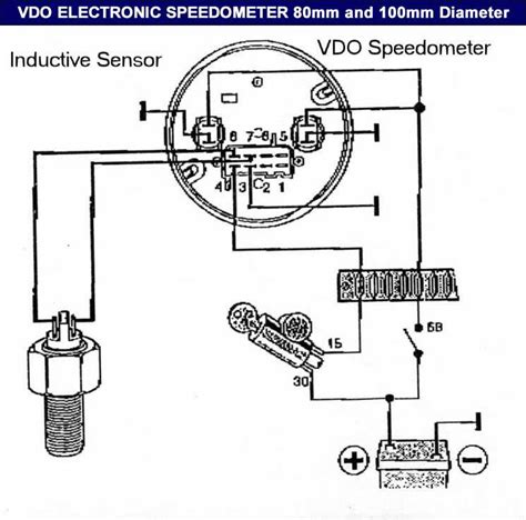 Vdo Gauge Wiring Diagram 1 211 012 372 Speedometer